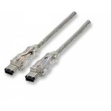 Manhattan illuminated FireWire Cable 6 ft 1.8m IEEE1394 6 pin to 4 pin 365642 picture