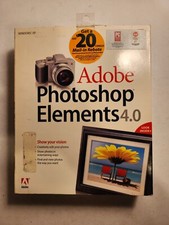 NEW OPEN BOX ADOBE Photoshop Elements 4.0 FOR WINDOW XP picture