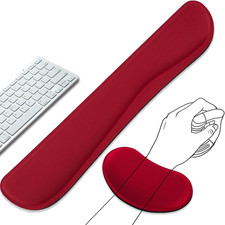 Keyboard Wrist Rest and Mouse Wrist Rest Set - Ergonomic Memory Foam Wrist Cu... picture