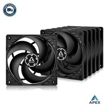 120mm Case Fan 5 Pack 4 Pin PWM 200 to 1800 RPM Quiet Motor 56.3 CFM for PC picture
