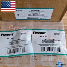 Qty50 For Panduit NK688MAW Cat 6 Keystone Punchdown Jack Module, Arctic White picture
