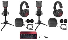 2-Person Podcast Podcasting Recording Bundle w/Scarlett 4i4 4th Gen Interface picture