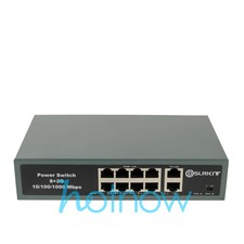DSLRKIT 2 Gigabit 8 PoE Switch Injector 52V 2.3A 120W Ethernet 1000Mbps 250meter picture
