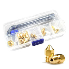 MK8 Nozzles 24 Pcs Assorted Sizes 3D Printer Extruders Brass Nozzles picture