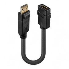 LINDY DisplayPort to HDMI Adapter Cable, Black picture