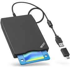 Tendak USB Floppy Disk Drive, Floppy Disk Reader 3.5 inch Portable USB Extern picture