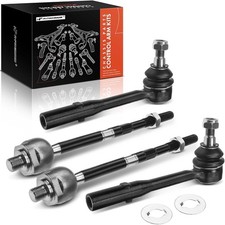  Set of 4, Front Inner & Outer Tie Rod End Kit, Compatible with Mercedes-Benz  picture