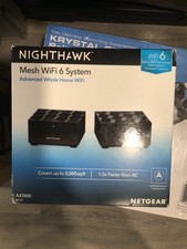 NETGEAR MK63-100NAR Nighthawk Home Mesh WiFi 6 System AX1800 MK63 - Router & Sat picture