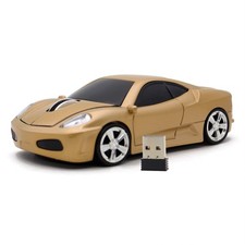 Ai5G Wireless Mouse Sports Car USB Computer Mice Optical 2.4GHz Gold picture