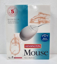 Vintage Kensington 2 Button PS/2 Mouse For Windows 95, Model: 64209, New In Box picture