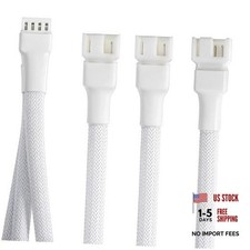 2-Pack 3-Way 4 Pin PWM Fan Splitter Cable, PC Fan Splitter - 10.6Inches/27 cm picture