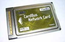 Belkin 10/100 Ethernet LAN Adapter CardBus PC Card F5D5010 without Dongle Cable picture