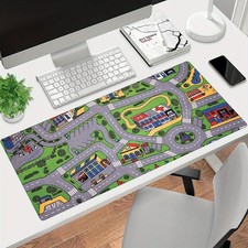 1pc Large Gaming Mouse Pad Compatible for PC/Laptop - Thick Non-Slip Desk Mat picture