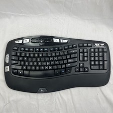 Logitech K350 Wireless Comfort Wave Ergonomic Keyboard Tested Works No Dongle picture