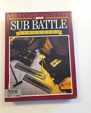 Epyx Sub Battle Simulator Masters Collection Big Box Floppy Disk Manual IBM PC picture