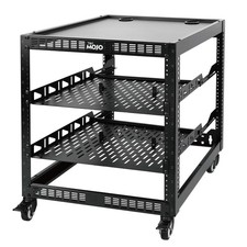 TECMOJO 12U Open Frame Network Rack for IT AV Gear picture