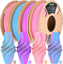 OVV3D Matte PLA 3D Printer Filament Bundle, Tri & Dual Color Filament 1.75Mm Pac picture