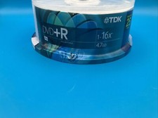 New TDK DVD+R 25pk RW 16x 4.7 GB Discs Brand New Sealed picture