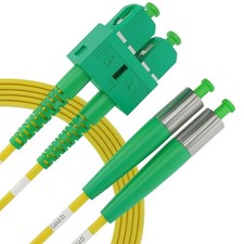 SC/APC to FC/APC OS2 Singlemode Duplex Fiber Optic Patch Cable 5 Meter picture