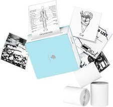 Phomemo M02 Pocket Label Photo Bluetooth Thermal Paper Printer W 3 Rolls picture