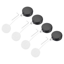 4 Pcs Black 1.8Ft Retractable Cable Security Lock with Round Patch Wrench picture