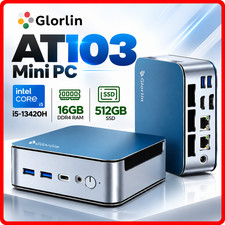 Glorlin Mini PC Intel Core i5-13420H 16GB DDR4 512GB SSD WiFi 6, Triple Display picture