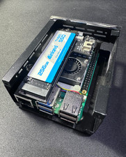 Raspberry Pi 5 8gb with NVMe SSD and GeekPi HAT picture