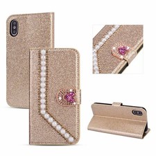 Diamond Love Pearl Wallet Cover Case for Google Pixel 11 10A 10 9 8 7 Oneplus 13 picture
