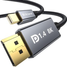 Silkland 8K Mini DisplayPort to DisplayPort 1.4 Cable, 32.4Gbps, 6.6FT picture