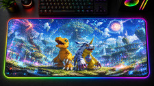 Digimon Adventure LED XXL Mousepad Digital World RGB Gaming Mat picture