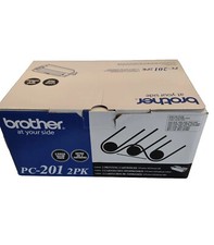 Brother Genuine PC-201 Black Fax Cartridges 2 Pack Office Supplies New picture