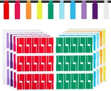 300 Pcs Cable Labels, JIQEZNL Premium 10 Colors Wire Labels Electrical, Waterpro picture