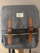 REDUCED 10.23.23 - Modoker Vintage Laptop Backpack W/External USB Charging Port picture