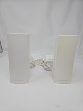 (2 PACK) Linksys WHW03 Velop Mesh Router Tri-Band Mesh Wi-Fi System White Pair picture