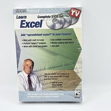 Video Professor Learn Excel PC Software Complete 3 CD Set picture