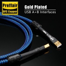 Preffair OFC Copper HIFI Type A-B USB2.0 Data Cord Gold Plated  picture