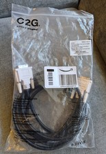 C2G Legrand DVI-D Male To Male Video Monitor Cable Black -white. picture