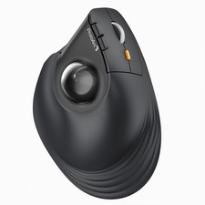ProtoArc EM05NL Ergonomic Wireless Bluetooth Trackball Mouse Chargeable, Grey picture