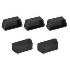 5pcs Silicone VGA Port Anti-Dust Stopper Cap Cover for DB9, RS232, Black picture