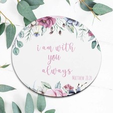 Bible Verse Matthew 28 20 Saying Mouse Pad Mat Office Desk Table Accessory Gift picture
