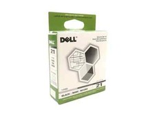 NEW Dell Printer Ink Black 21 Genuine Sealed Box Y498D V313 V313W P513W V515W  picture