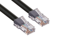 10ft Cat6 UTP Non-Booted Ethernet Network Patch Cable 24AWG Bare Copper, Black picture