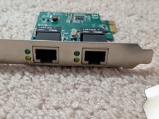Syba dual Port Gigabit Ethernet PCI-e x1 Network Card SD-PEX24041  +shortbracket picture