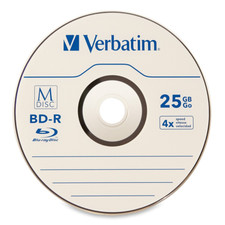 5 pack M DISC VERBATIM 25GB BD-R 4X Branded Logo Disc - Jewel Case picture