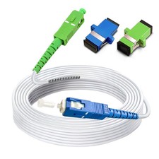30 Ft 10M SM SC/UPC To SC/APC Fiber Optic Patch Cable Armored Single Mode picture