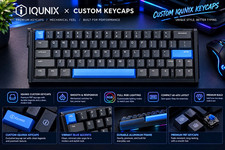 Wooting HE+ Wired Mechanical Illuminated Keyboard Have custom Iqunix keycaps. picture