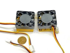 2 Pieces   Fan with heatsink 40mm 4010 Aluminum Computer North Bridge 12V DC G5 picture