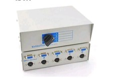 Manhattan 4-Way VGA Monitor + Din-5 Keyboard Switch Box picture