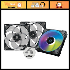 140mm RGB PC Case Fans (3 Pack) - PWM Quiet Cooling, High Airflow, LED Lighting picture