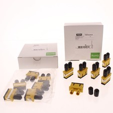 12 6-Packs Hubbell Fiber Optic Adapters SC-ST Duplex Zirconia FASTSCDSC6Y picture